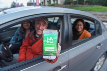 Employees use the Hytch App to carpool to Belmont's campus