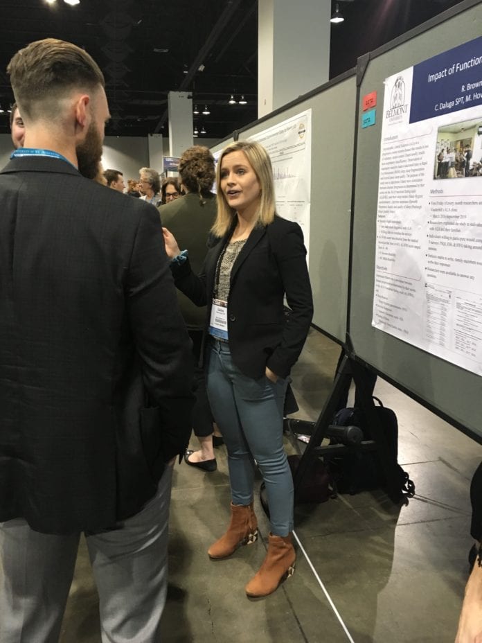 Cailey Daluga at American Physical Therapy Association (APTA) Combined Sections’ national meeting in Denver, Colorado