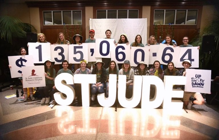 Belmont Recognized as Top Fundraising School in the Nation for Up ‘Til Dawn, Raises More Than $135,000