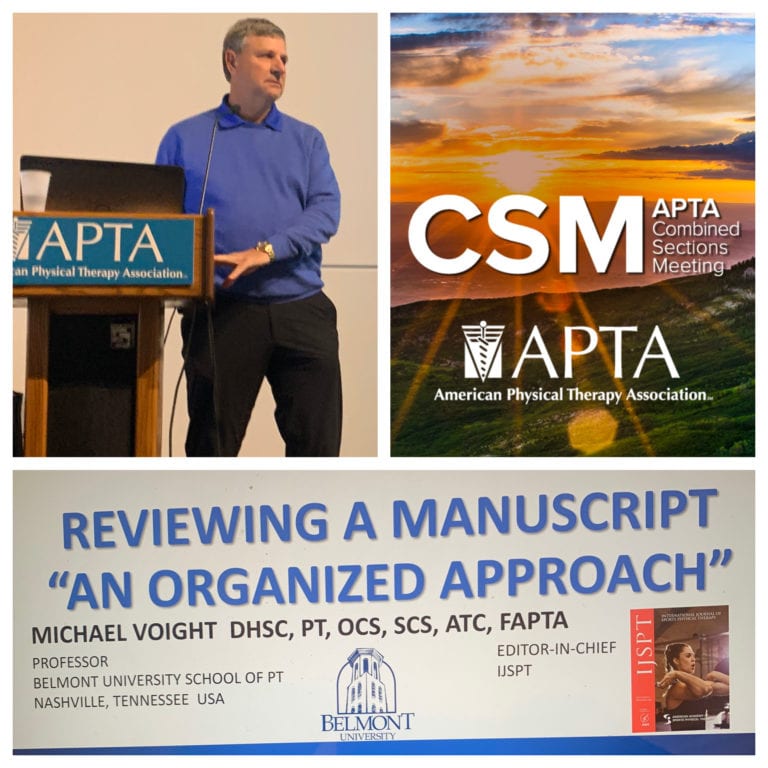 Voight Speaks at American Physical Therapy Association Meeting
