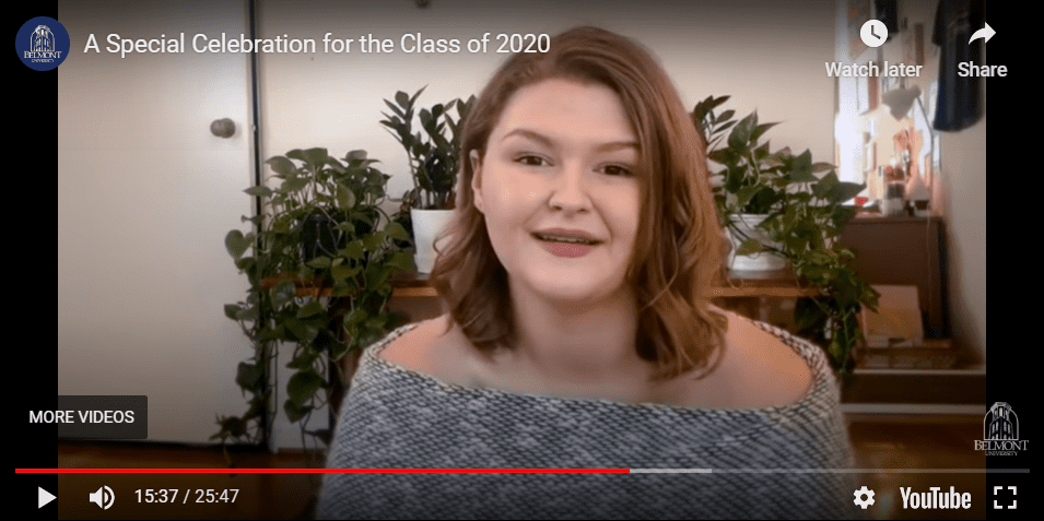 Hailey-Brooks-Speaker-for-Graduate-Celebration | Belmont University News & Media