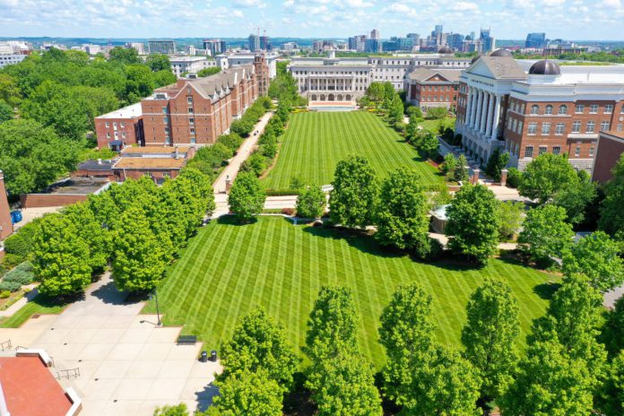 Belmont University over-head shot