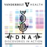 Vanderbilt Health DNA: Discoveries in Action logo