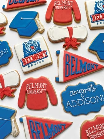 A set of Henegar's Belmont-branded cookies