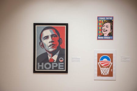 Photo of Political posters in gallery