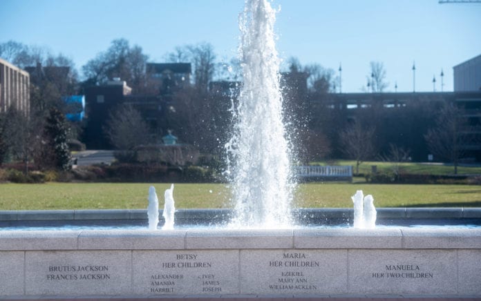 Freedom Plaza at Belmont University in Nashville, Tennessee, January 5, 2021.