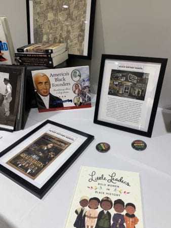 Table display in Gabhart for Black History Month