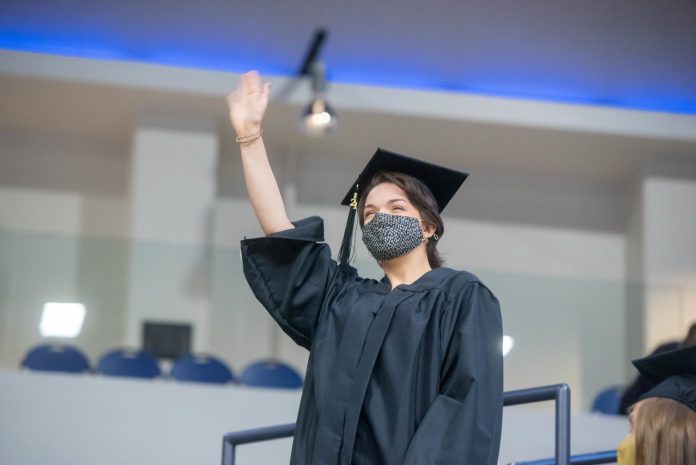 Student at commencement