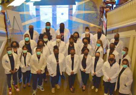 group of black Belmont pharmacy students