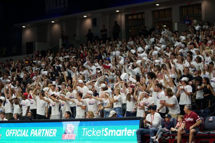 student section at men's basketball game 2022