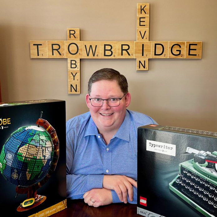 Kevin Trowbridge with Lego Sets